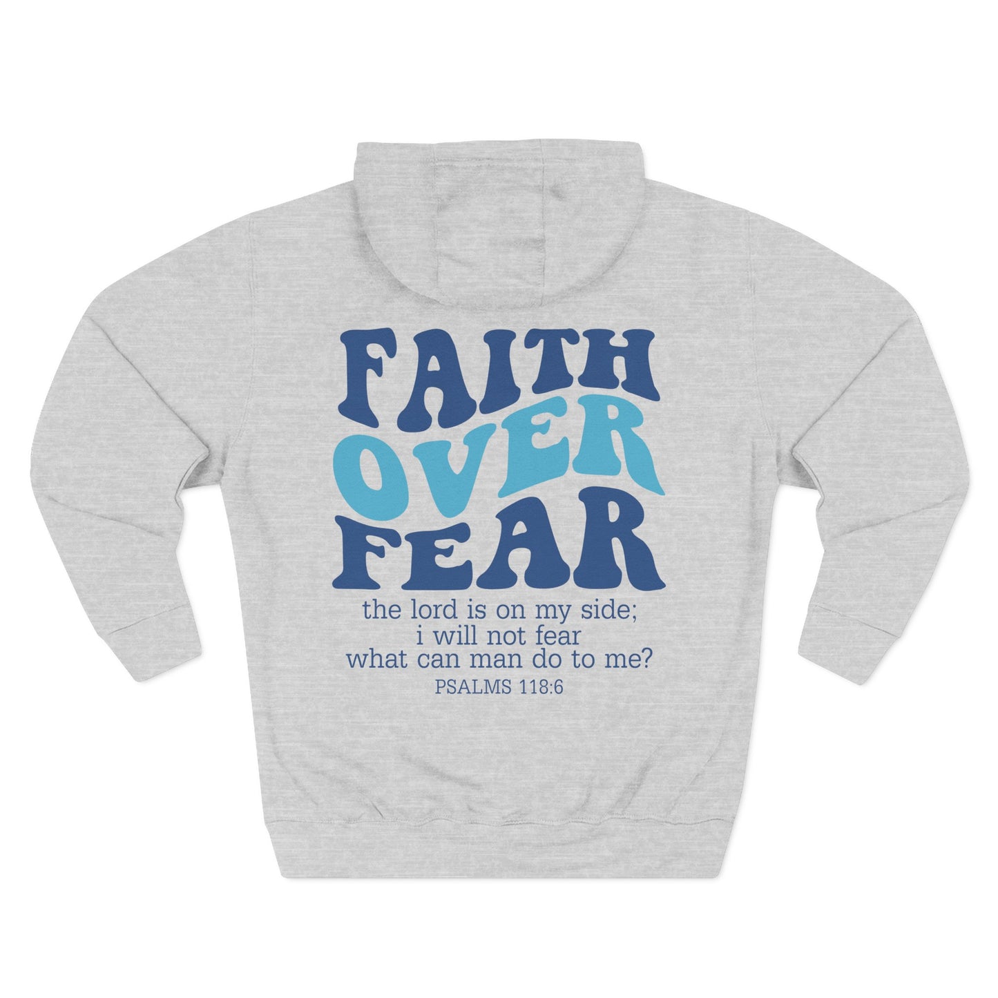 Faith Over Fear Fleece Hoodie - Inspirational Comfort for Everyday Wear