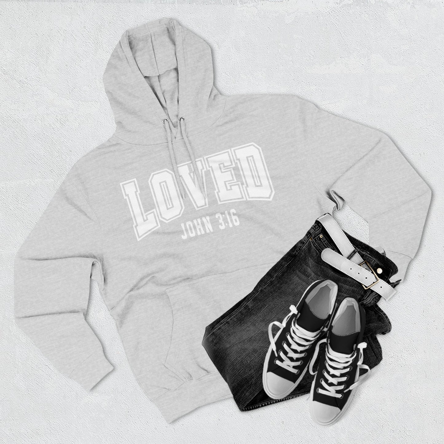 Loved John 3:16 Fleece Hoodie