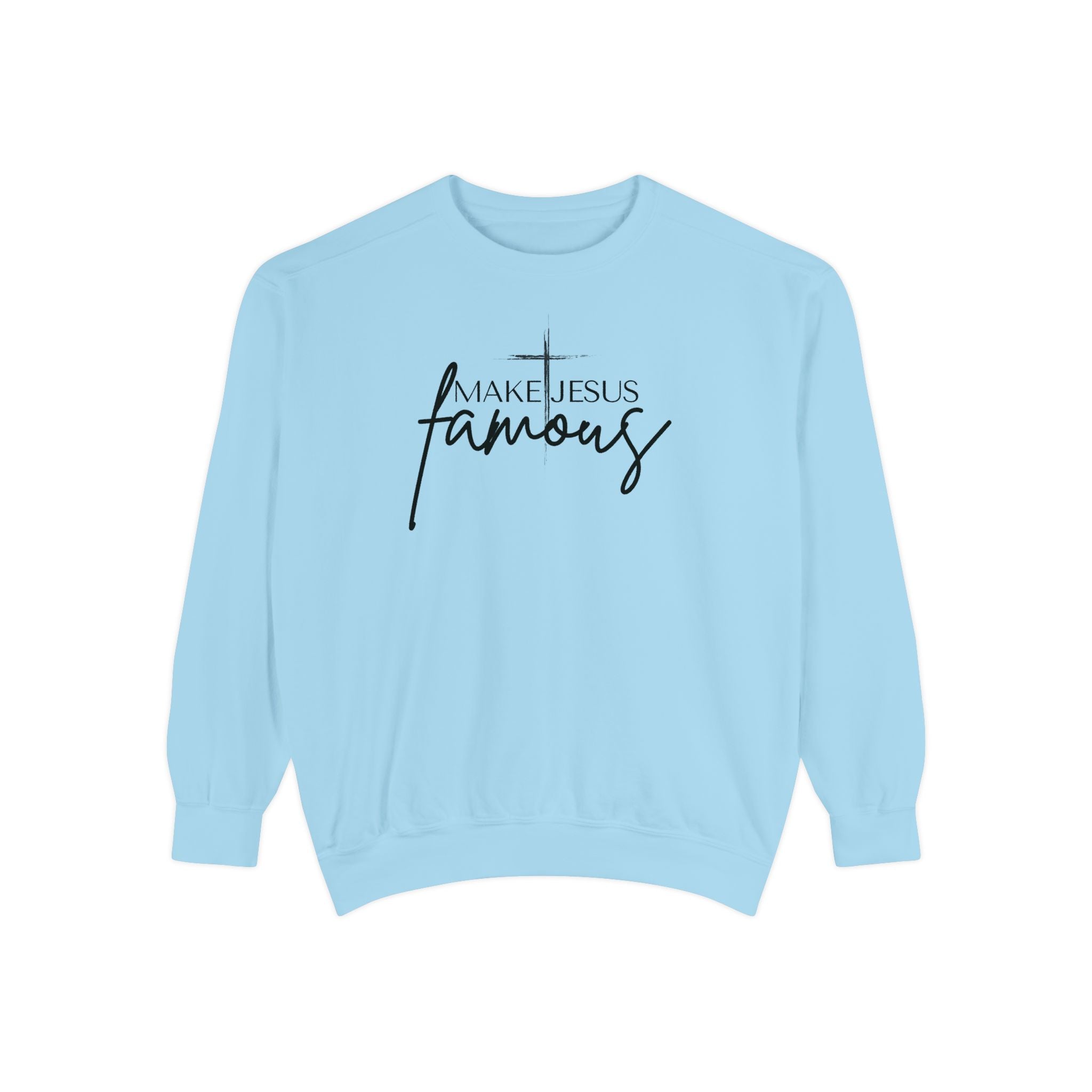 Make Jesus Famous Comfort Colors Unisex Garment-Dyed Sweatshirt | Inspirational Sweatshirt, Christian Apparel, Faith-Based Gift, Cozy Lifestyle, [...]