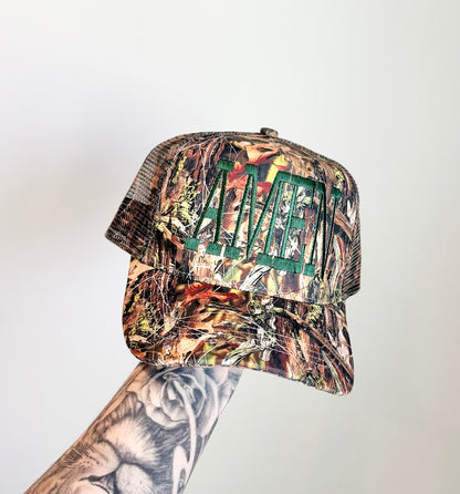 Camo Embroidered 'AMEN.' - David and Young Trucker Hat