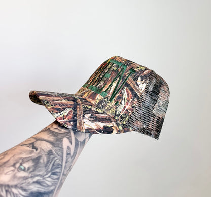 Camo Embroidered 'AMEN.' - David and Young Trucker Hat