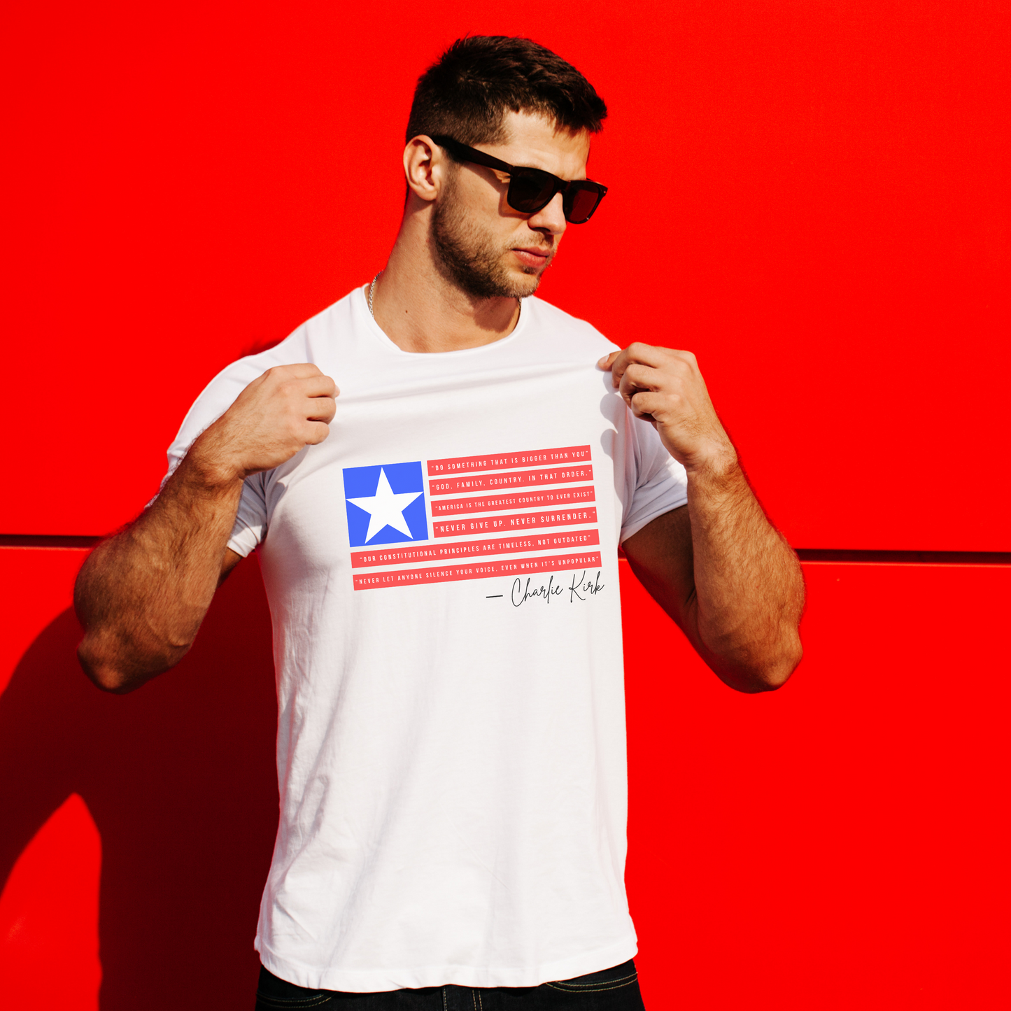 Charlie Kirk Quotes Patriotic Unisex Tee