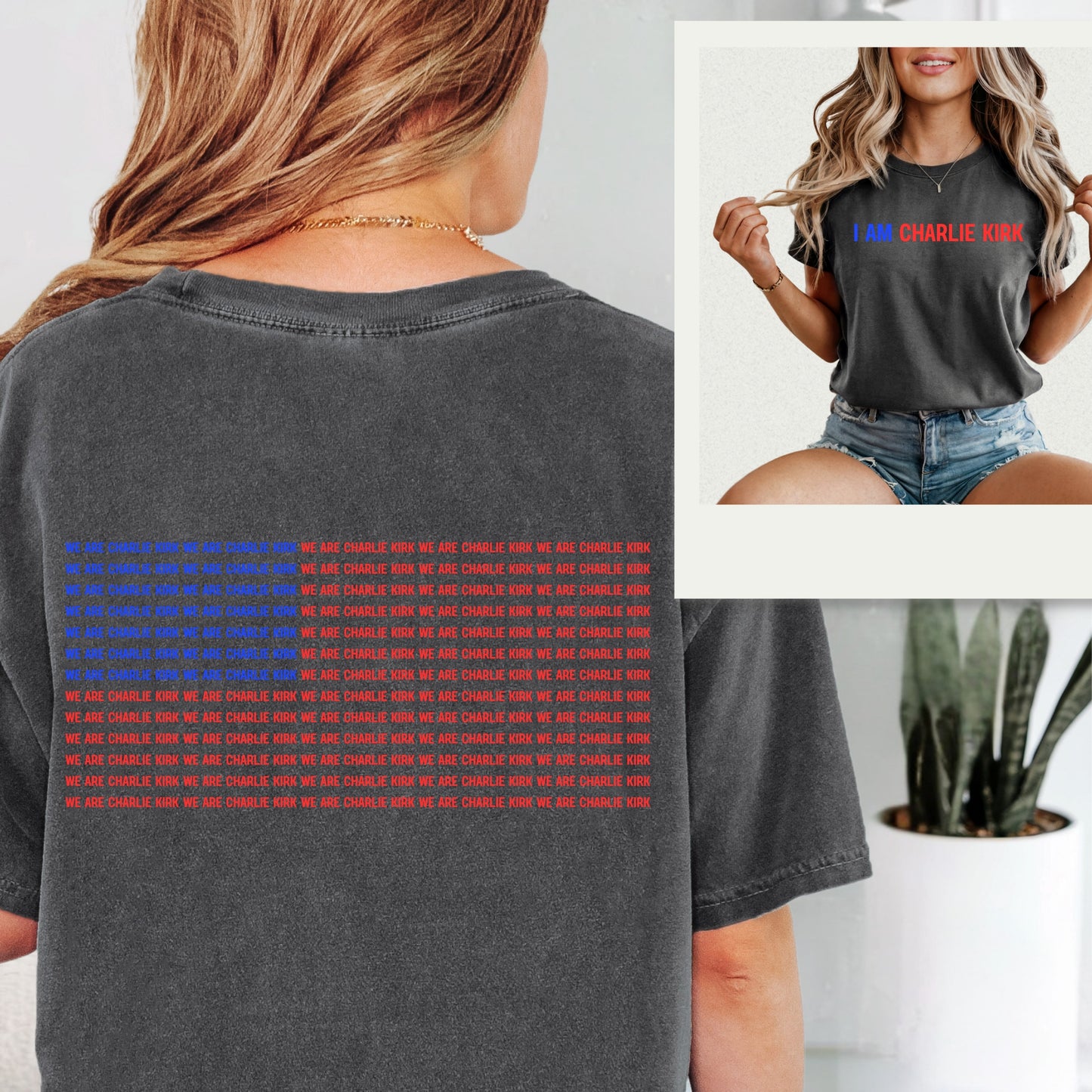 I am Charlie Kirk Shirt, Patriotic Statement Tee, Political Apparel, Casual Wear, Gift for Activists, Everyday Statement, Comfort Colors