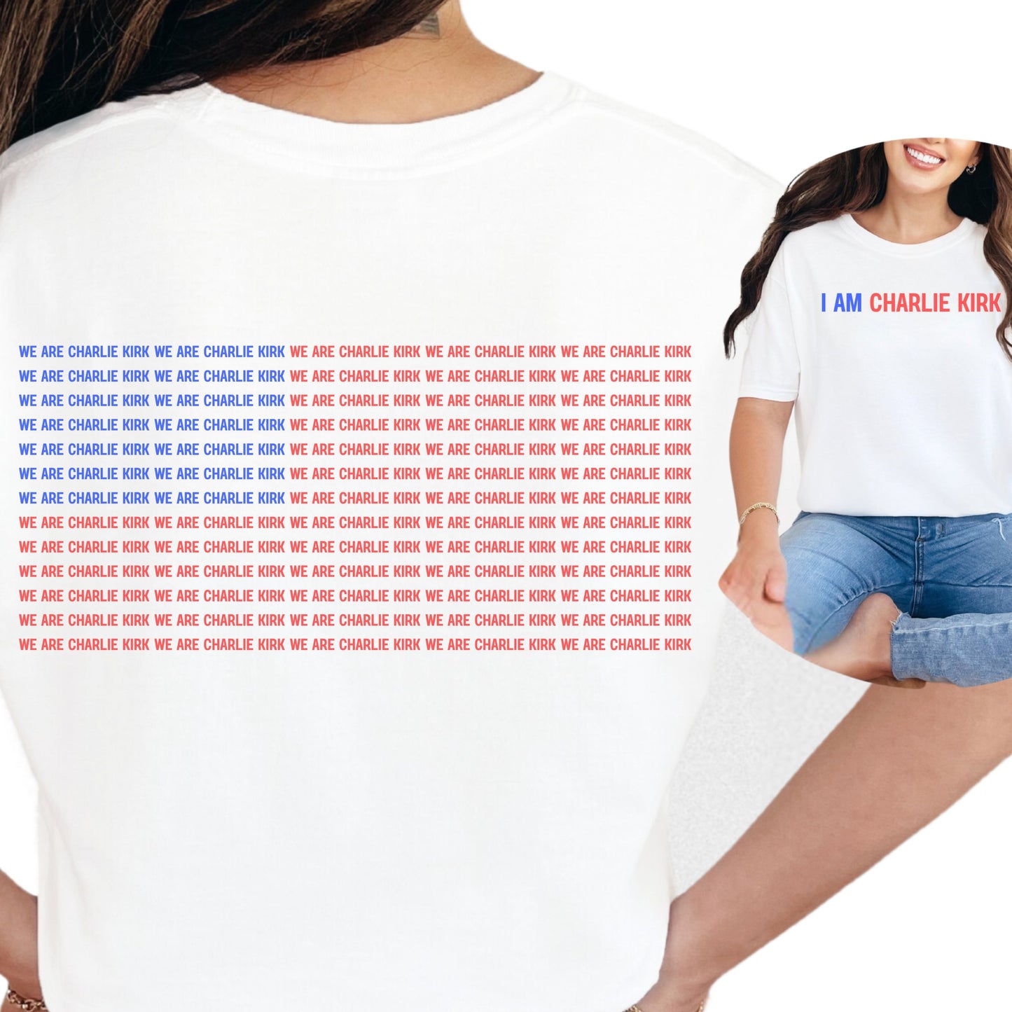 I am Charlie Kirk Shirt, Patriotic Statement Tee, Political Apparel, Casual Wear, Gift for Activists, Everyday Statement, Comfort Colors