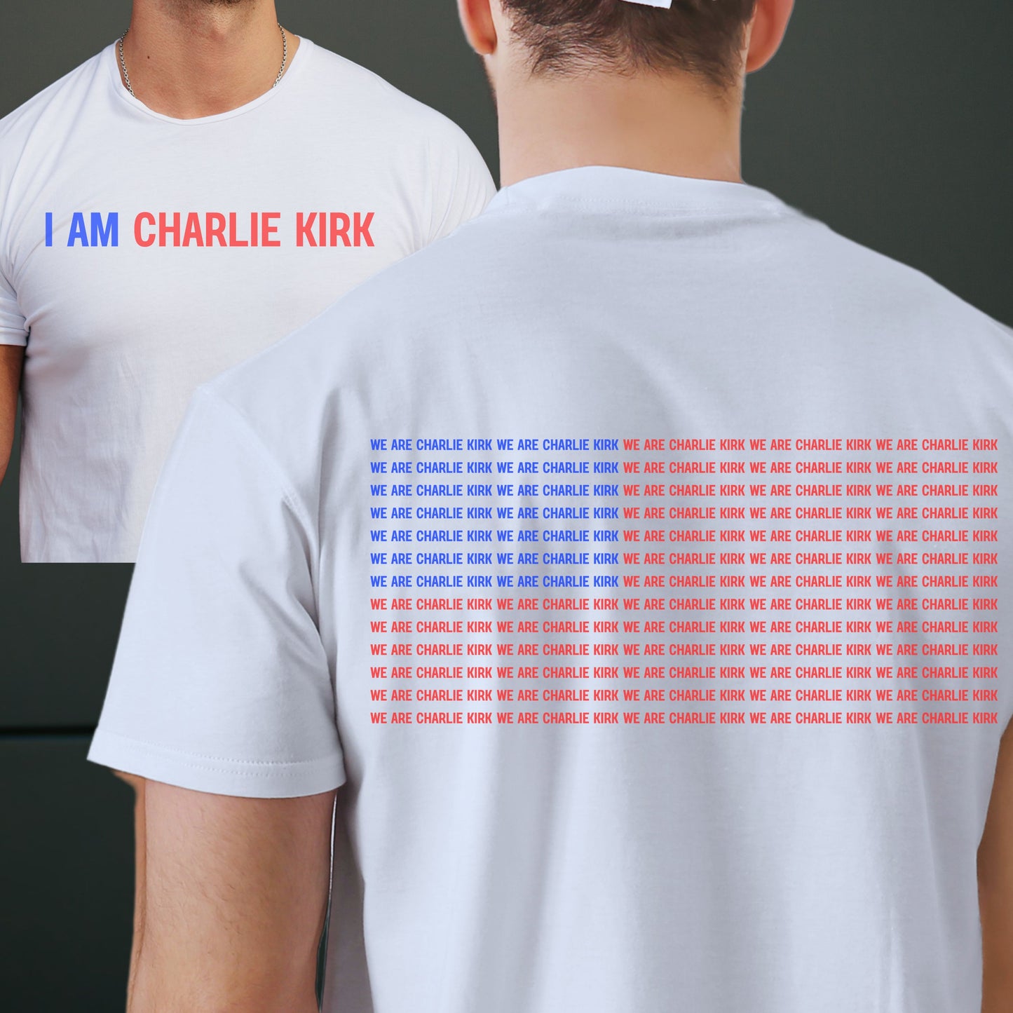 I am Charlie Kirk Shirt, Patriotic Statement Tee, Political Apparel, Casual Wear, Gift for Activists, Everyday Statement, Comfort Colors