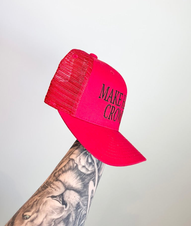 MAKE HEAVEN CROWDED Embroidered Hat - DECKY Trucker Snapback