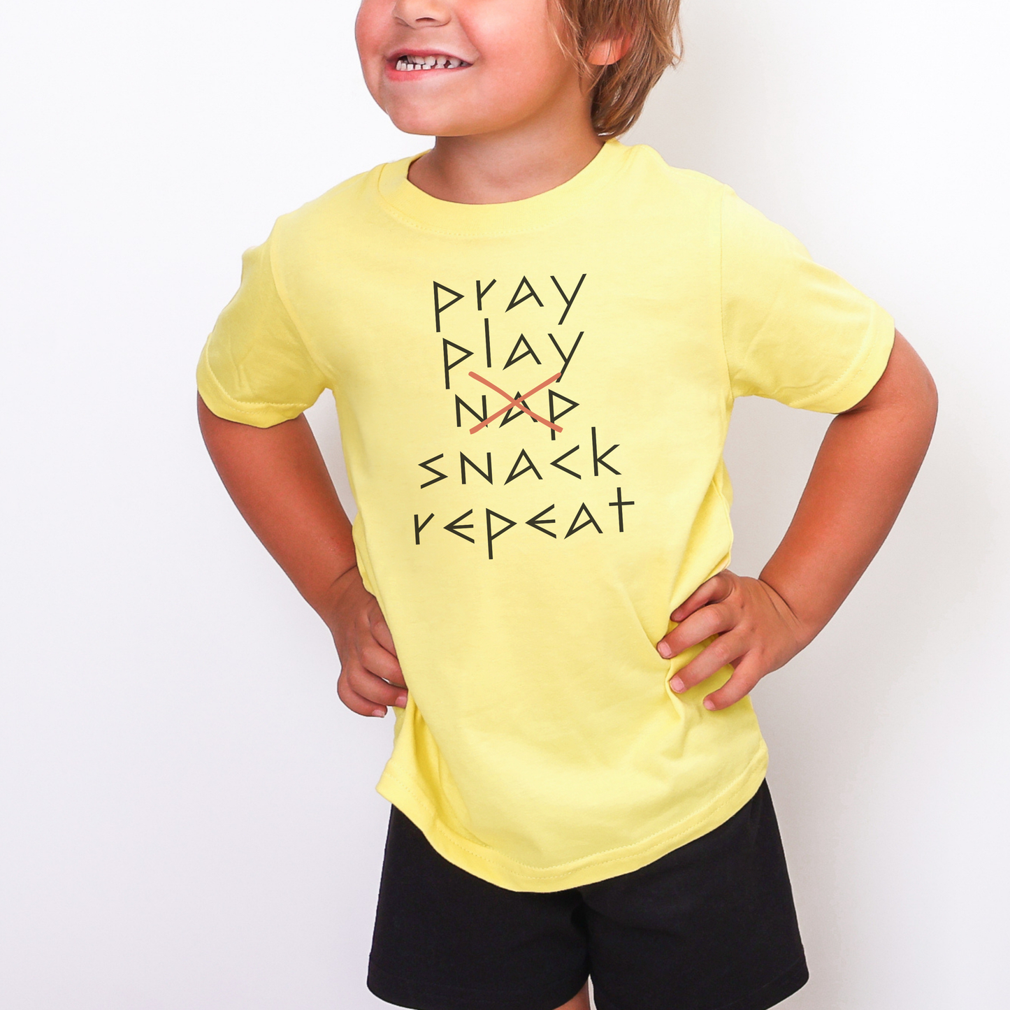 Pray Play X-Nap Snack Repeat Toddler T-Shirt