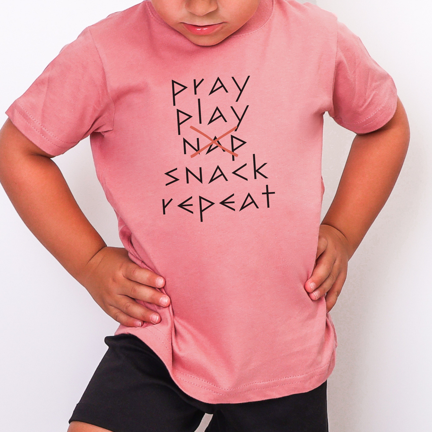 Pray Play X-Nap Snack Repeat Toddler T-Shirt