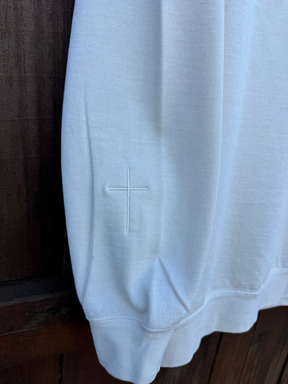 Make Heaven Crowded Embroidered Comfort Colors Sweatshirt