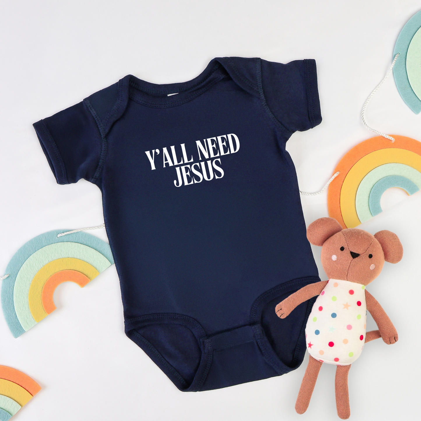 Y'all Need Jesus Baby Bodysuit